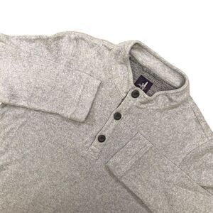 Johnnie O Fleece 1/4 Henley Shirt‎ Sweatshirt size Boys  16 Warm Solid Gray